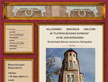 Tablet Screenshot of hotel-zum-buegeleisen.com